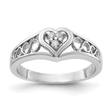 Diamond Heart Rings