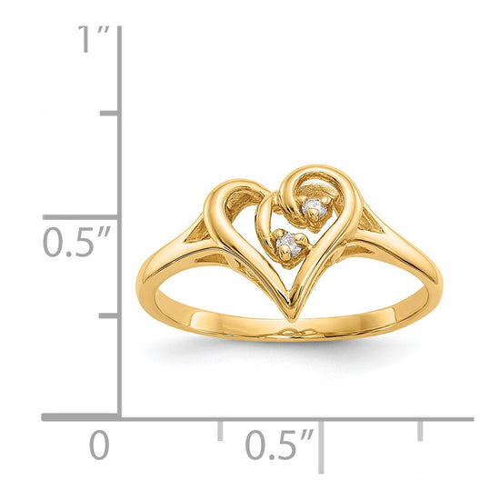 Diamond Heart Rings