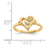 Diamond Heart Rings