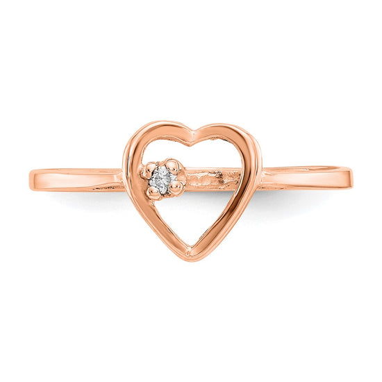 Diamond Heart Rings