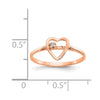 Diamond Heart Rings