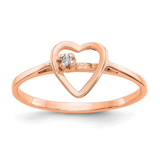 Diamond Heart Rings