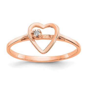 Diamond Heart Rings