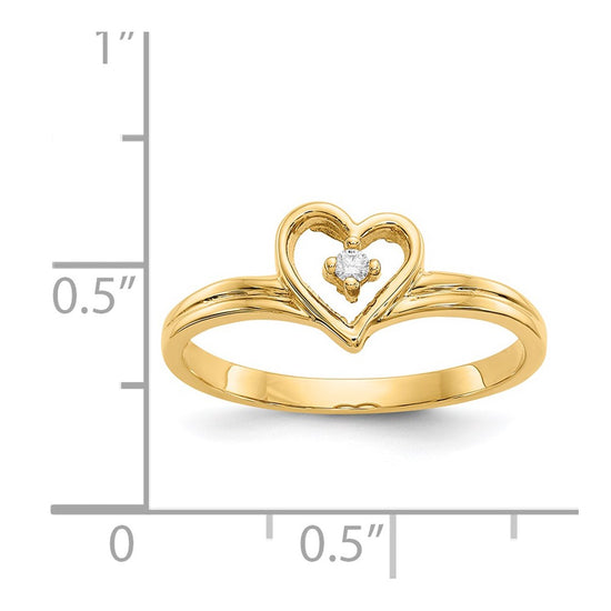 Diamond Heart Rings