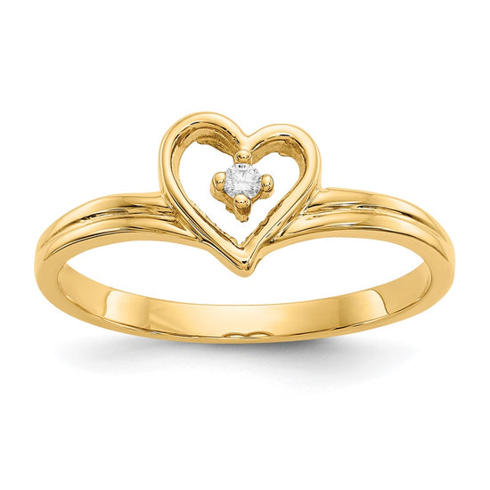 Diamond Heart Rings