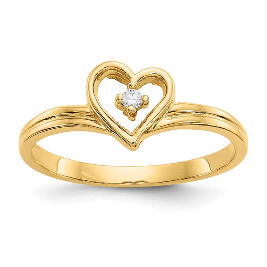 Diamond Heart Rings