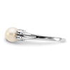 Gold Polished Freshwater Pearl and Diamond Rings