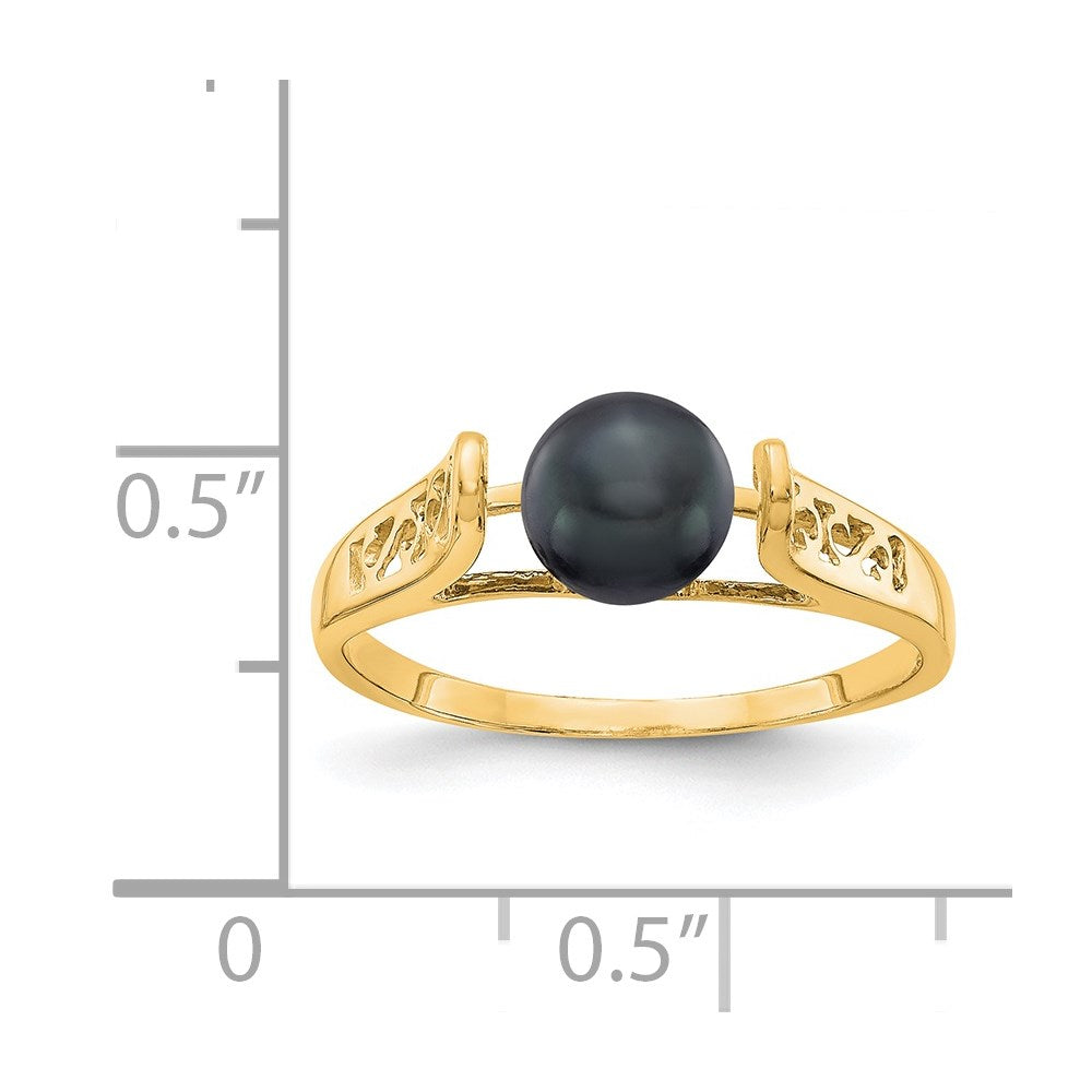 Gold Polished Freshwater Pearls Rings