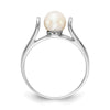 Gold Polished Freshwater Pearls Rings