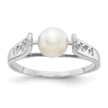 Gold Polished Freshwater Pearls Rings