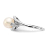 Gold Polished Freshwater Pearl and Diamond Rings