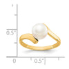 Gold Polished Freshwater Pearl Rings