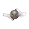 Gold Polished Freshwater Pearl Rings
