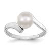 Gold Polished Freshwater Pearl Rings
