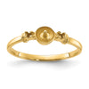 14k Polished Diamond & Pearl Ring Mounting