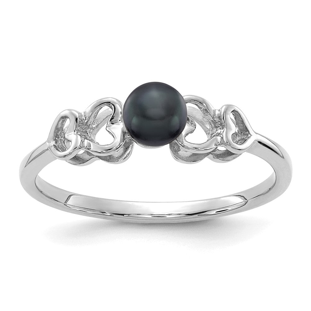 Gold Polished Freshwater Pearl Rings