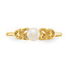 Gold Polished Freshwater Pearl Rings