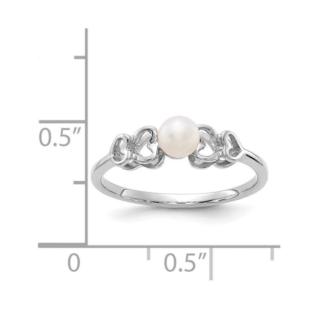Gold Polished Freshwater Pearl Rings