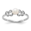 Gold Polished Freshwater Pearl Rings