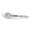 14k White Gold 4mm FW Cultured Pearl ring
