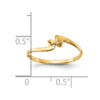 14k Polished Pearl Ring Mounting