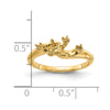 14k Polished Diamond & Pearl Ring Mounting