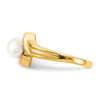 Gold Polished Freshwater Pearl Rings