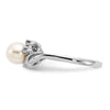 Gold Polished Freshwater Pearl and Diamond Rings