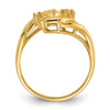 14k Yellow Gold Polished .06ct. Diamond & Pearl Ring Mounting