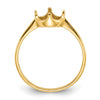 14k Polished Pearl Ring Mounting