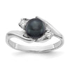 Gold Freshwater Cultured Pearl and Diamond Rings