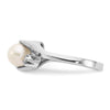 Gold Freshwater Cultured Pearl and Diamond Rings
