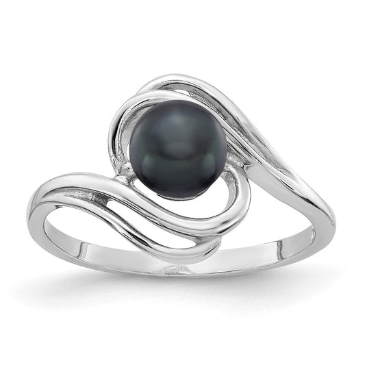 Gold Polished Freshwater Pearl Rings