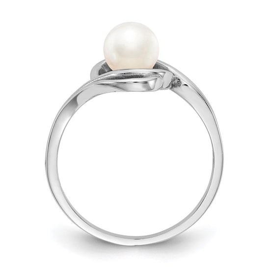Gold Polished Freshwater Pearl Rings