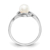 Gold Polished Freshwater Pearl Rings