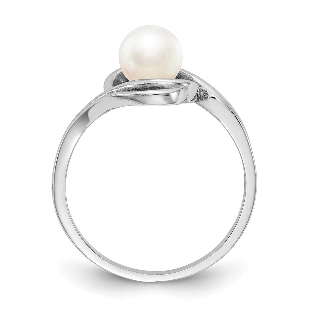 Gold Polished Freshwater Pearl Rings