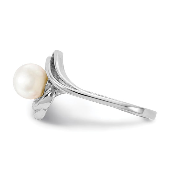 Gold Polished Freshwater Pearl Rings