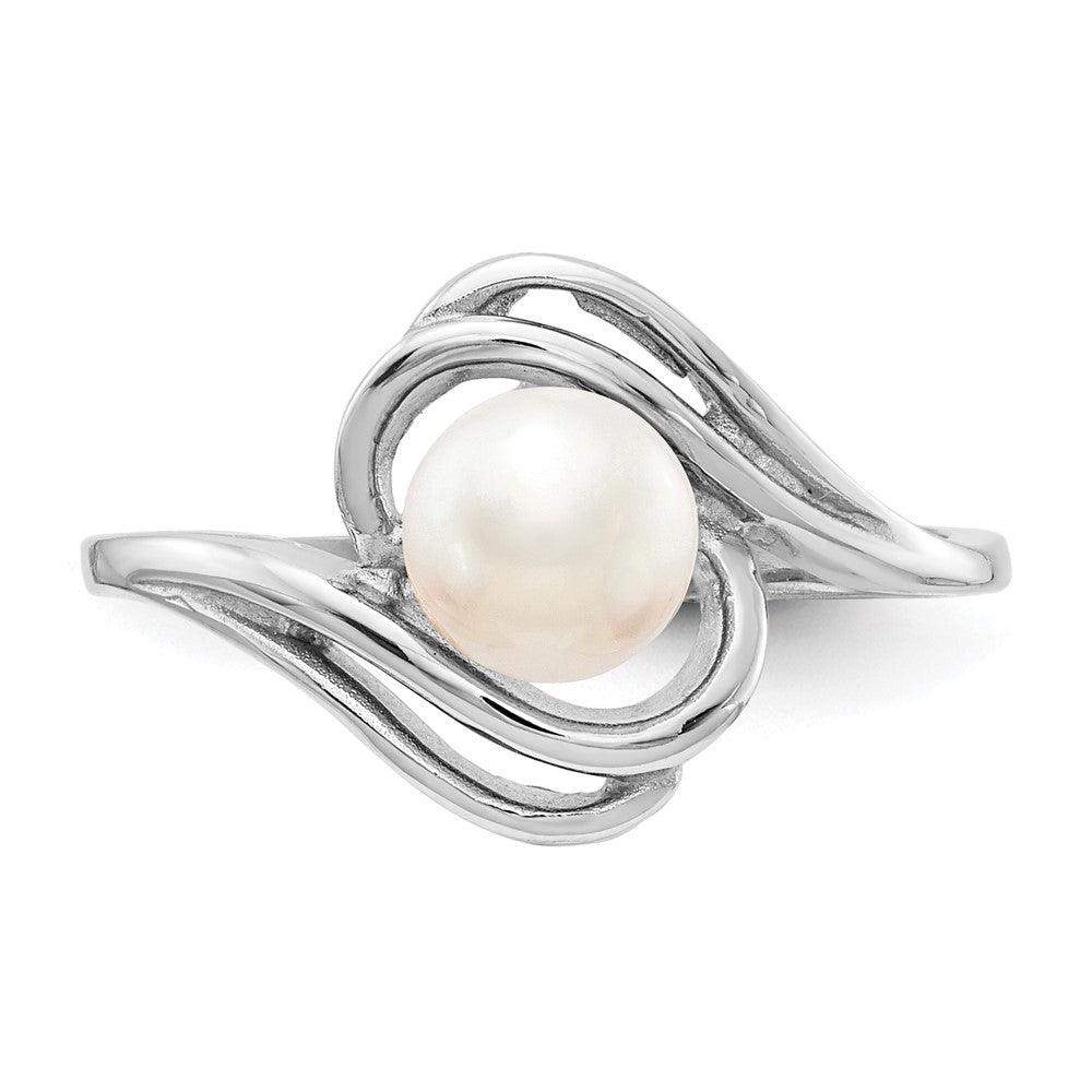 Gold Polished Freshwater Pearl Rings