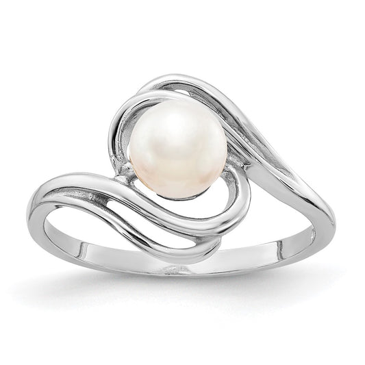 Gold Polished Freshwater Pearl Rings