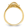 14k Polished Diamond & Pearl Ring Mounting