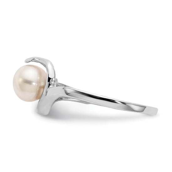 Gold Polished Freshwater Pearl Rings