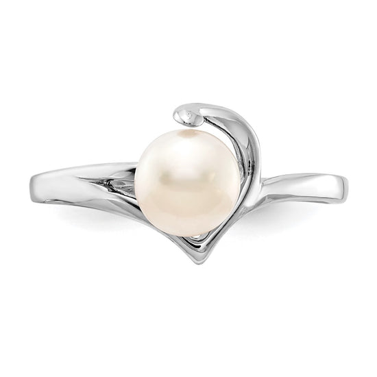 Gold Polished Freshwater Pearl Rings