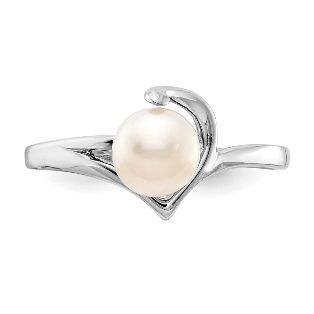 Gold Polished Freshwater Pearl Rings