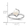 Gold Polished Freshwater Pearl Rings