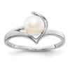 Gold Polished Freshwater Pearl Rings