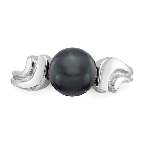 Gold Polished Freshwater Pearl Rings