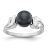 Gold Polished Freshwater Pearl Rings