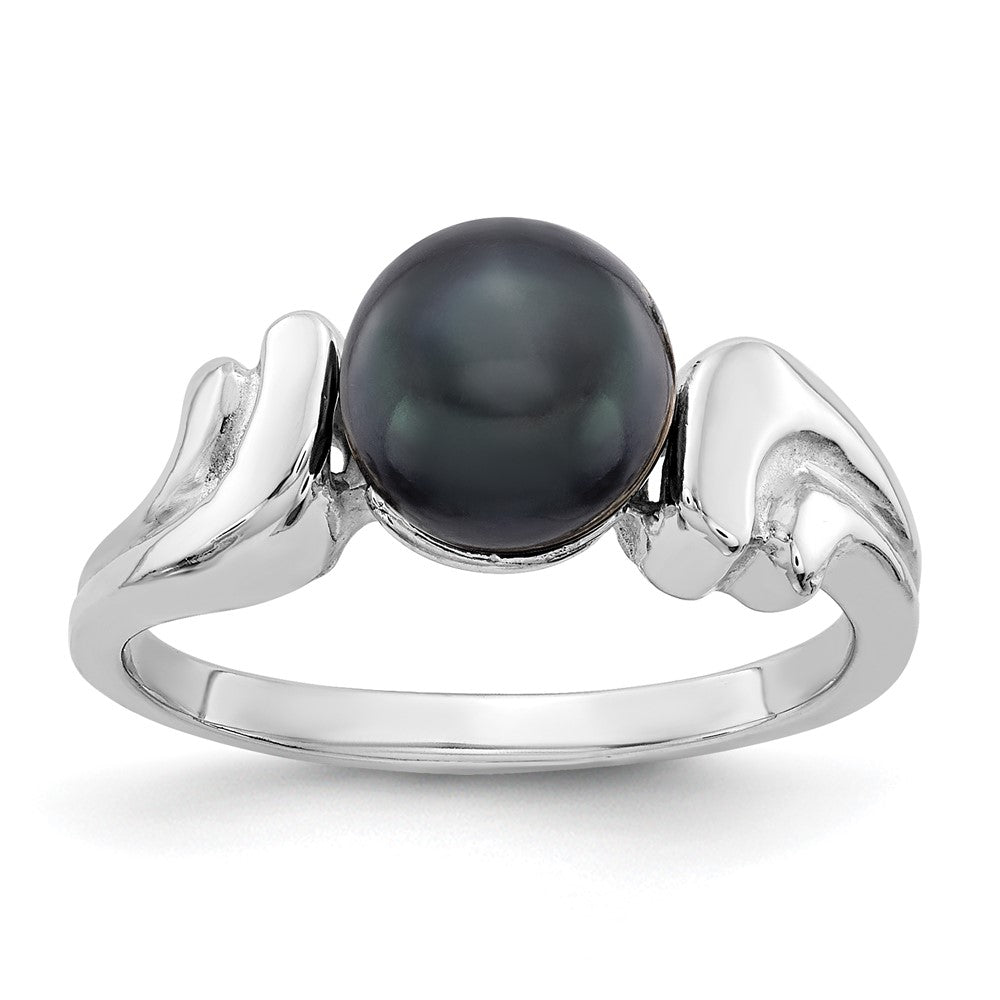 Gold Polished Freshwater Pearl Rings