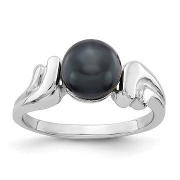 Gold Polished Freshwater Pearl Rings