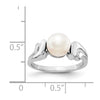 Gold Polished Freshwater Pearl Rings